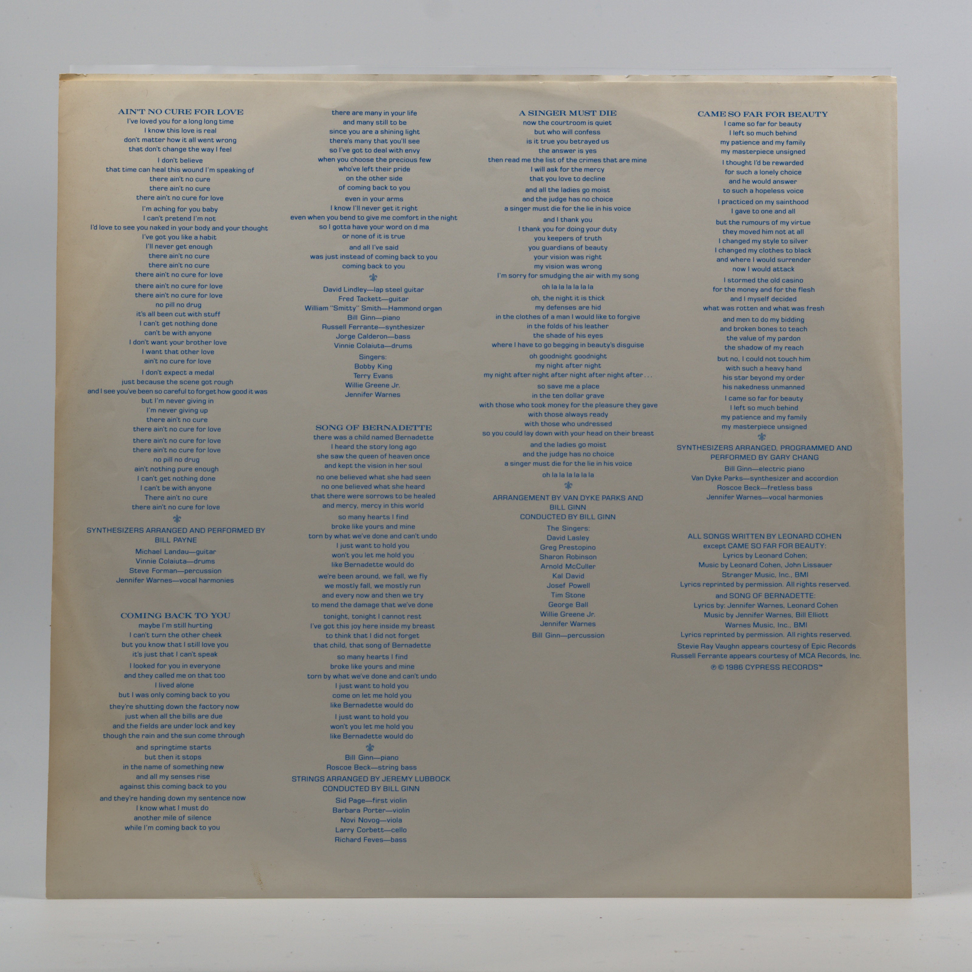 Back cover